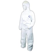 Dupont Disposable Clothing, 3XL, White, Tyvek, Zipper CVCH11-XXXL